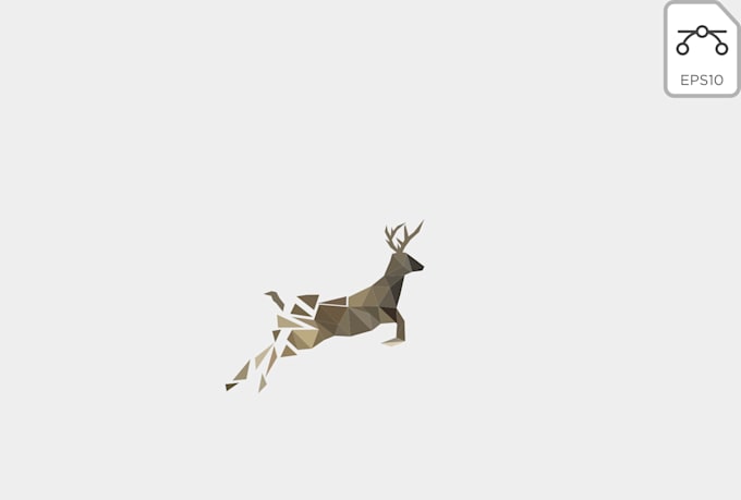 design professional deer logo